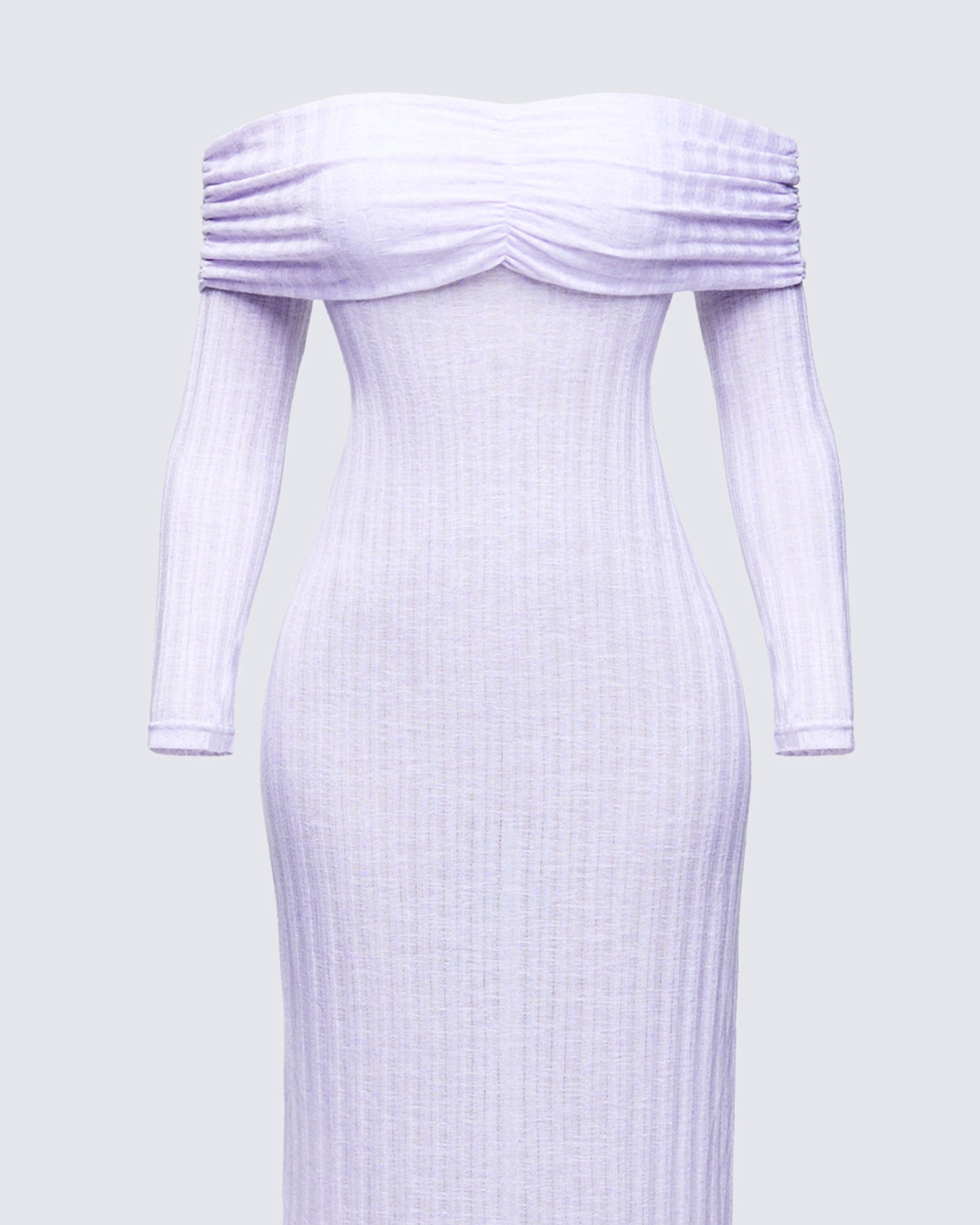 Sian Purple Knit Maxi Dress