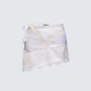 Josette White Satin Lace Up Skirt