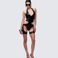 Vivian Black Cut Away Playsuit