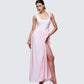 Isoria Pink Princess Waist Maxi Dress