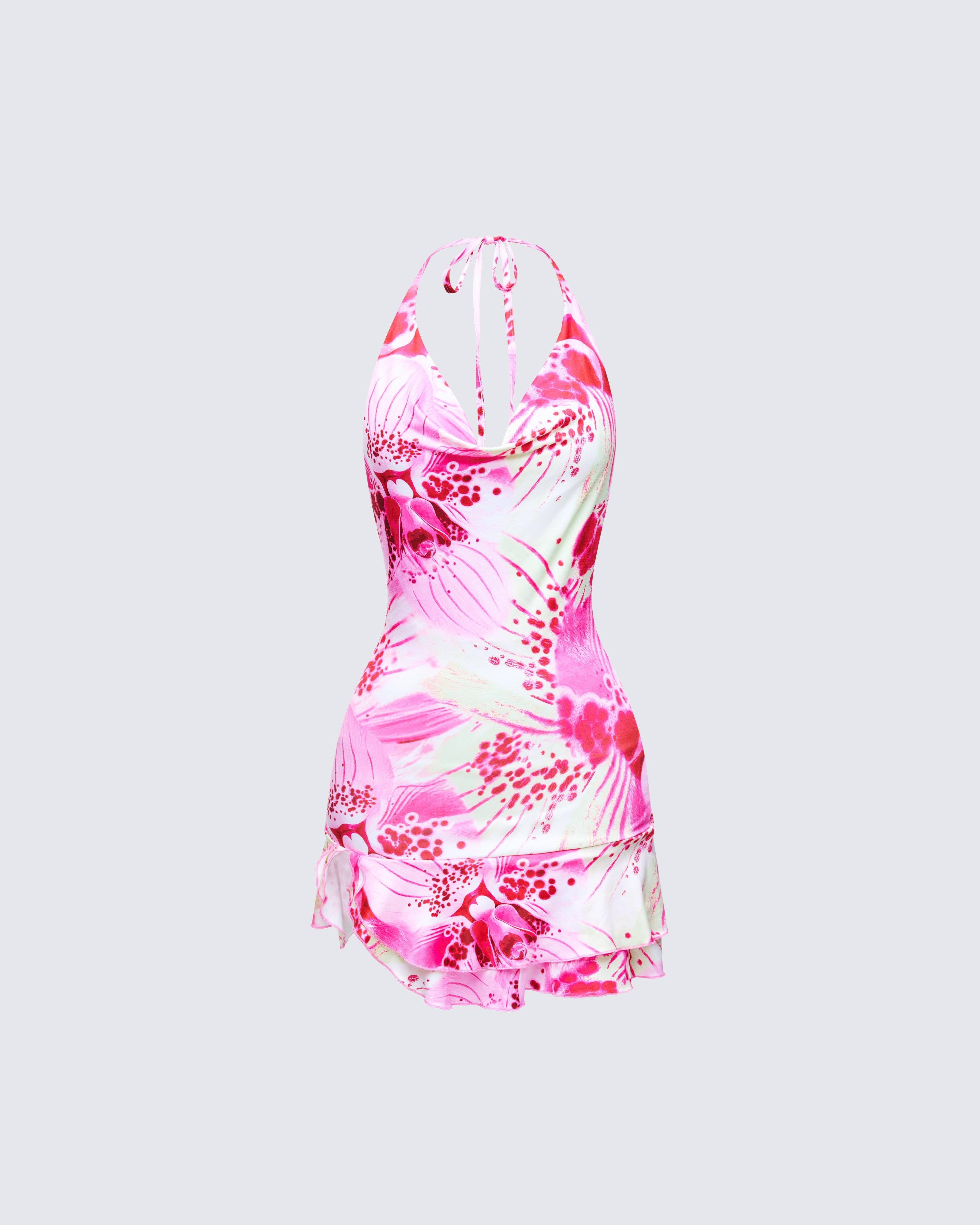 ワンピース Laubeblanc Pin-tuck Lace Mini Dress pink Pin-tuck Lace Mini Dress – L'AUBE BLANC