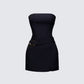 Pamela Black Belted Dress