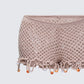 Rosia Stone Crochet Sequin Micro Shorts