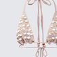 Rosia Stone Crochet Sequin Bikini Top