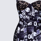 Spencer Black Lace Corset Mini Dress