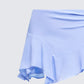 Sylvie Blue Tie Asymmetric Mini Skirt