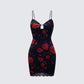 Thalla Multi Printed Mesh Mini Dress