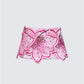 Ylva Pink Applique Mini Skirt