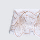 Ylva White Applique Mini Skirt