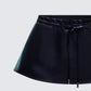 Zainab Black Vegan Leather Micro Skirt