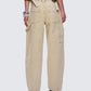 Finola Tan Washed Twill Handy Pant