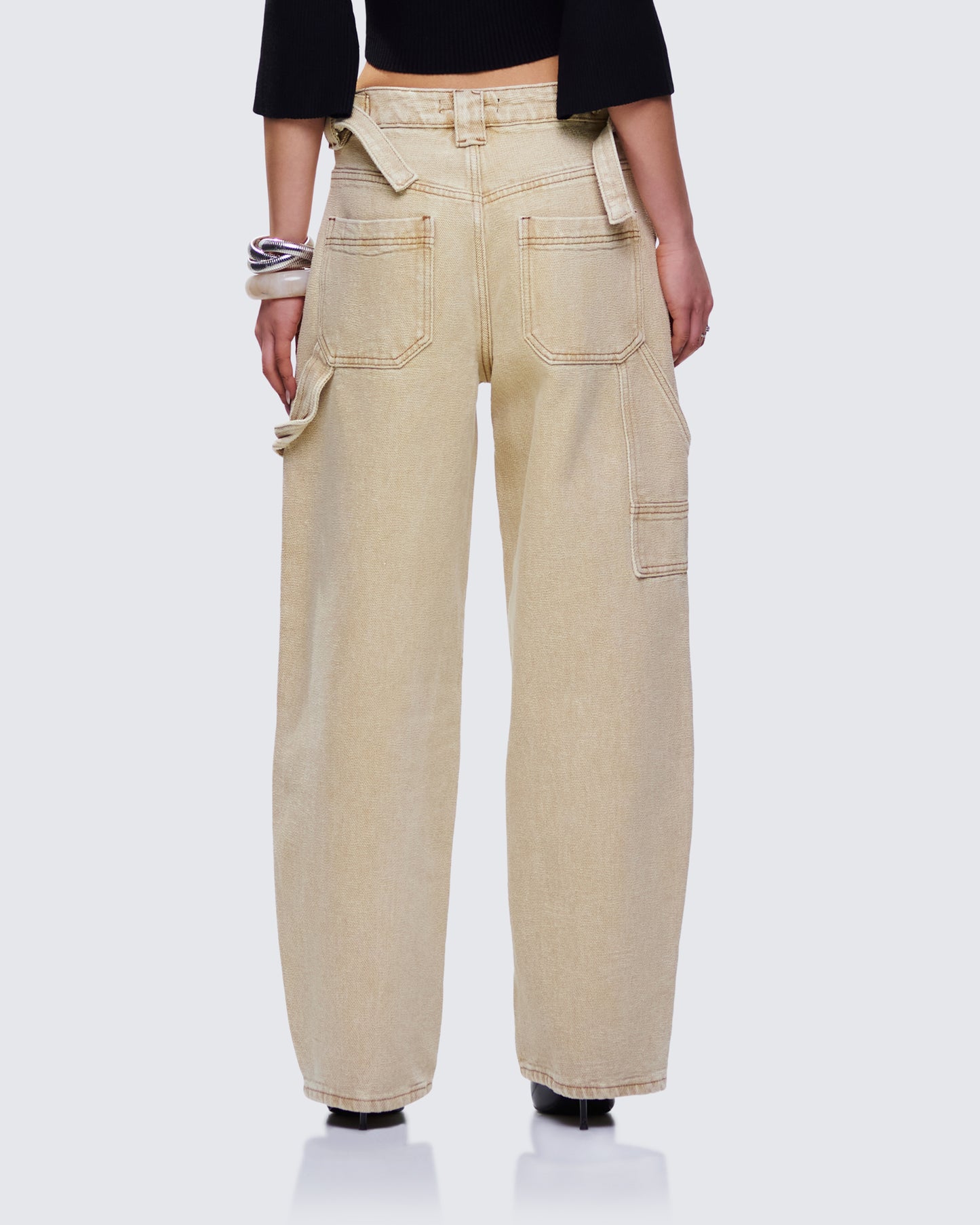 Finola Tan Washed Twill Handy Pant