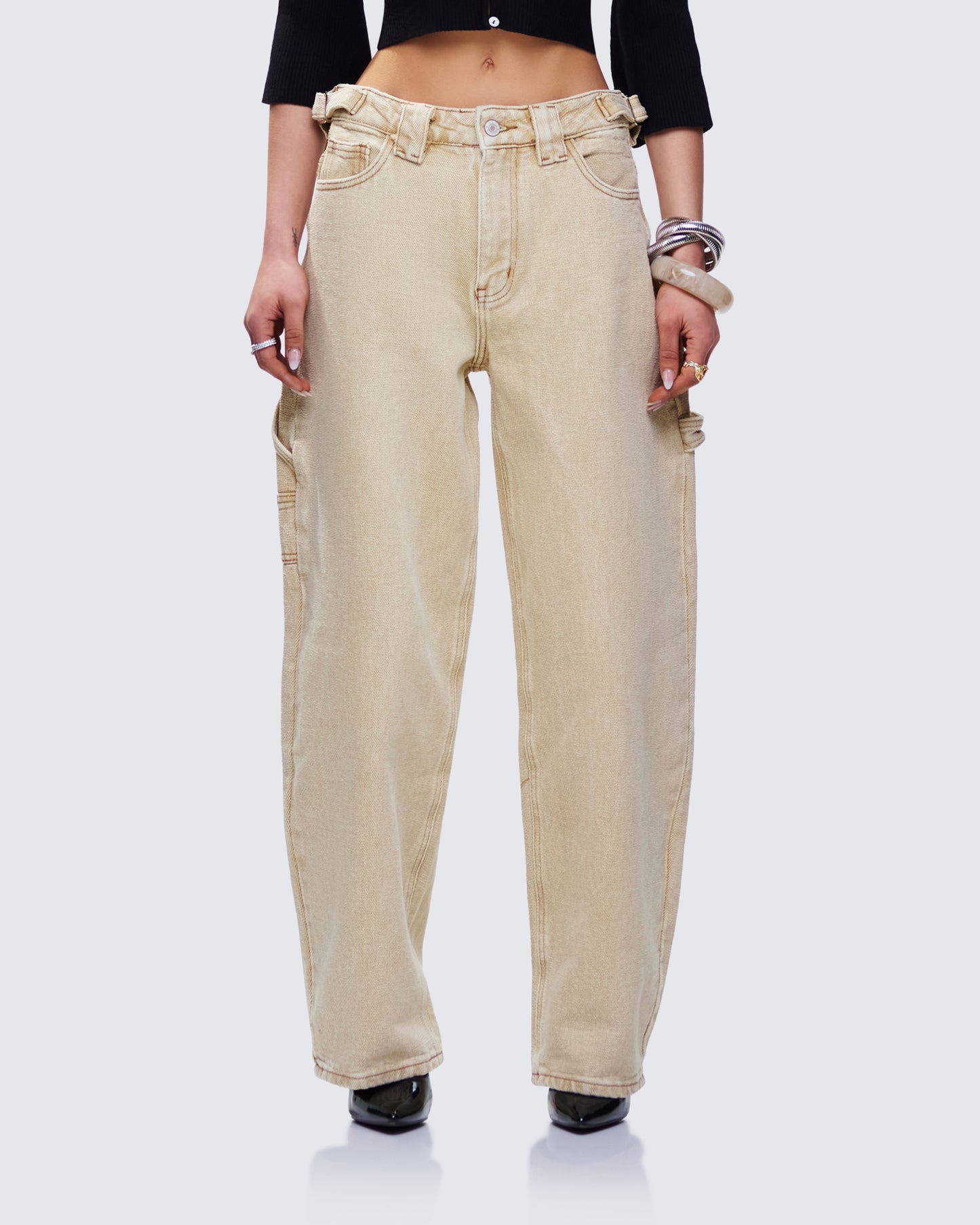 Finola Tan Washed Twill Handy Pant