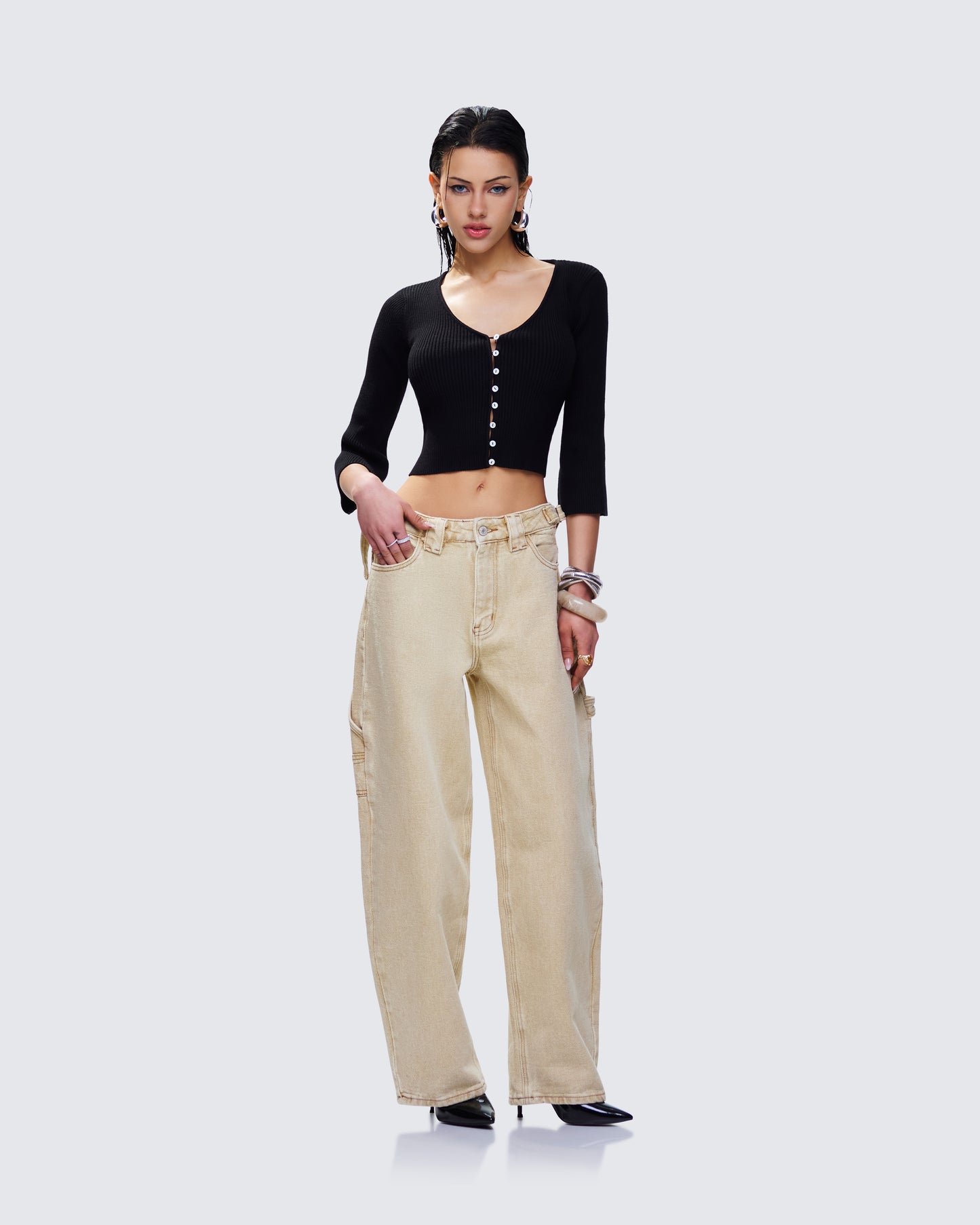 Finola Tan Washed Twill Handy Pant