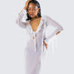 Florence White Mesh Maxi Dress