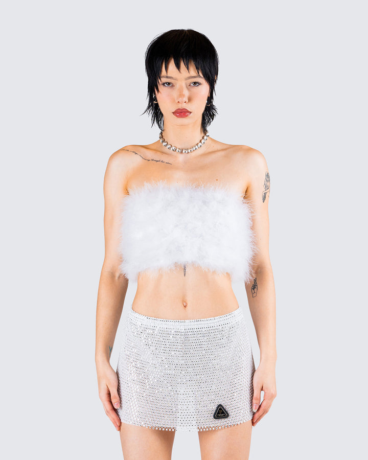 Philo Silver Sequin Mini Skirt – FINESSE