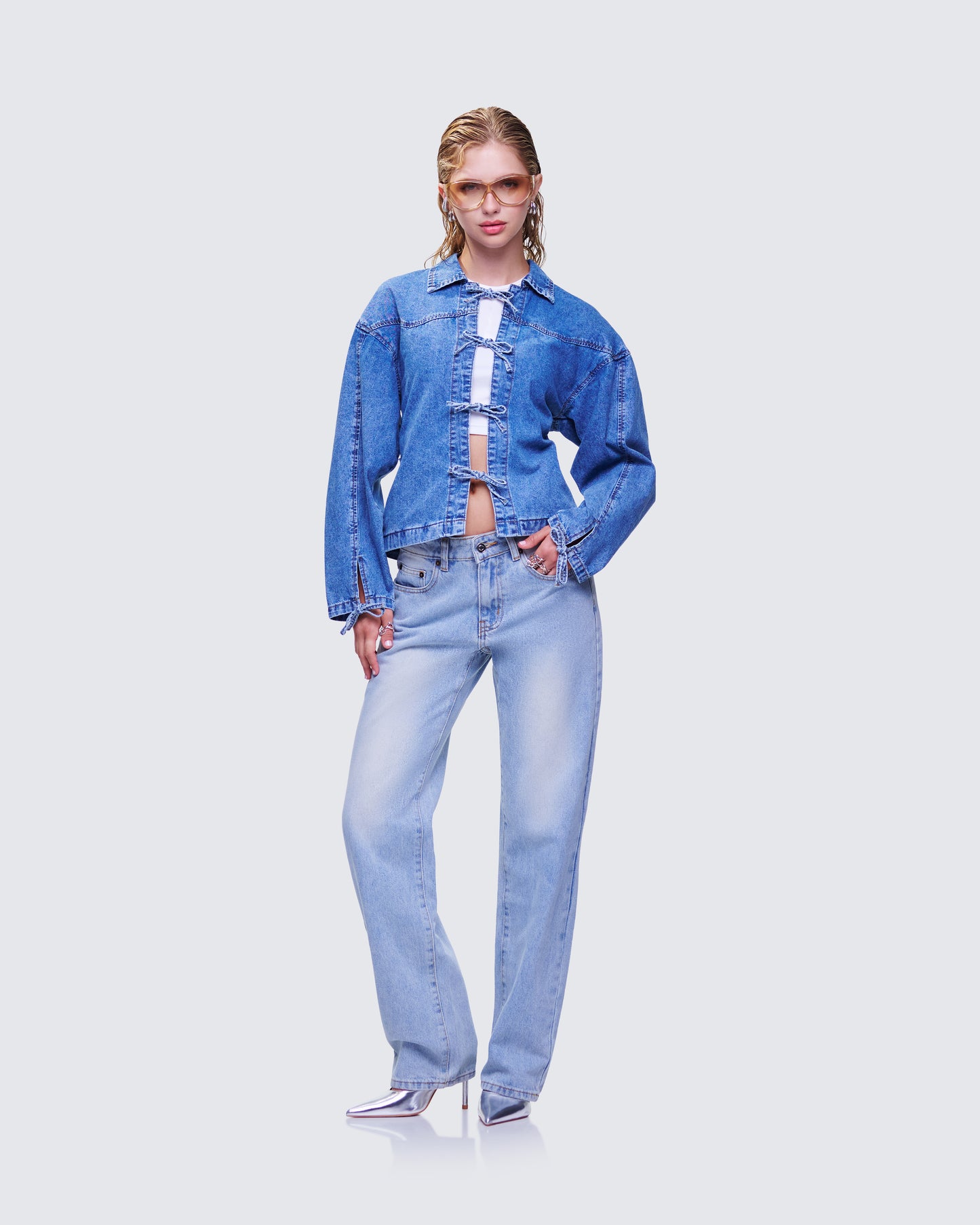 Freesia Denim Set