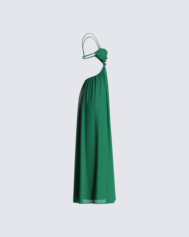 Freja Green Georgette Gown