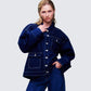 Frovi Blue Denim Oversized Shirt