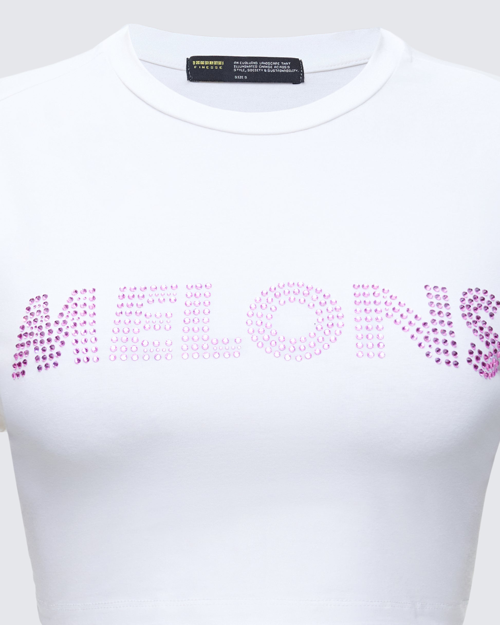 Women's white cotton top alternate angle – FINESSE