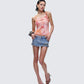 Galiana Peach Charm Cut Out Cami Top