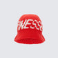 Gem Red Crochet Bucket Hat product front