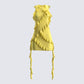 Gem Yellow Ruffle Mini Dress
