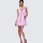 Giselda Pink Babydoll Mini Dress