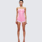 Gita Pink Bow Strapless Romper