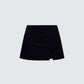Gloria Black Crepe Mini Skort