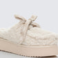 Goldie Cream Fur Chunky Laced Mule