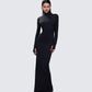 Haize Black Column Maxi Dress