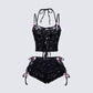 Halsey Black Lace Set