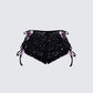 Halsey Black Lace Side Tie Short