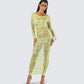 Hartley Green Open Knit Maxi Dress