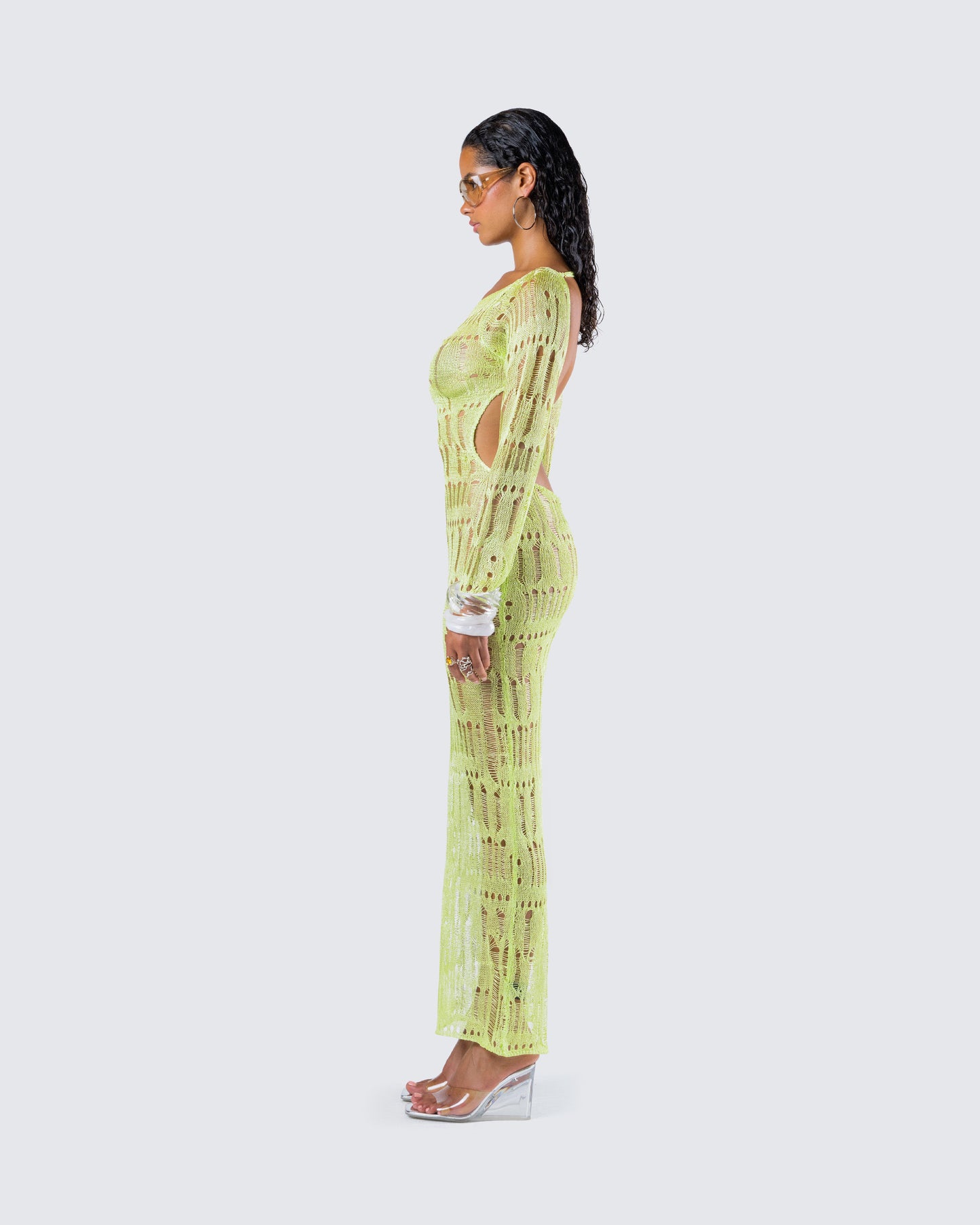 Hartley Green Open Knit Maxi Dress