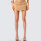 Harwell Tan Twill Mini Skirt