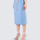 Heidi Blue Column Midi Denim Skirt
