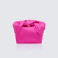 Henrietta Pink Satin Fold Over Bag