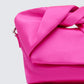 Henrietta Pink Satin Fold Over Bag