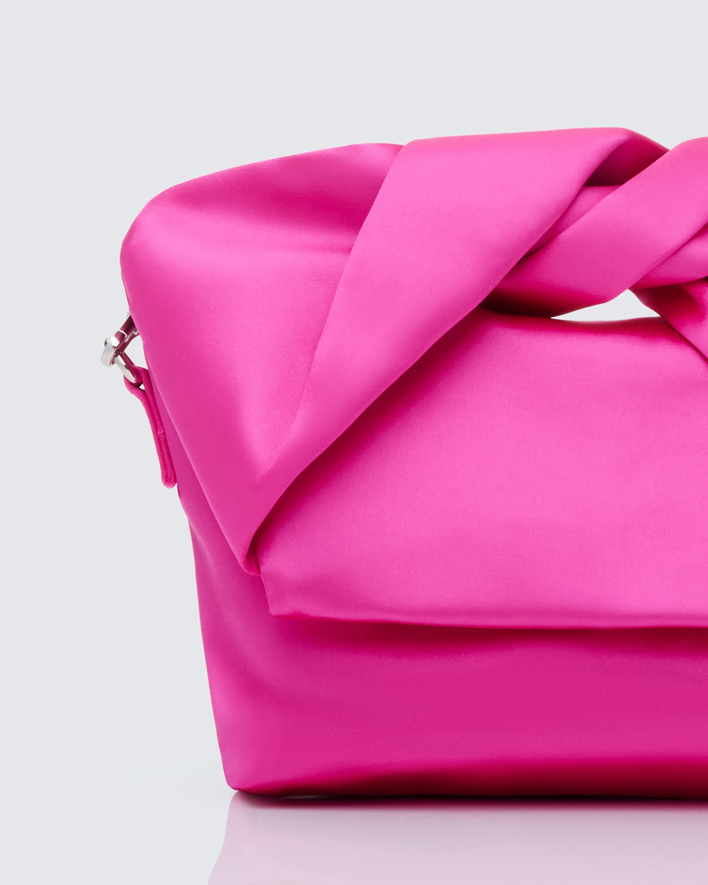 Henrietta Pink Satin Fold Over Bag