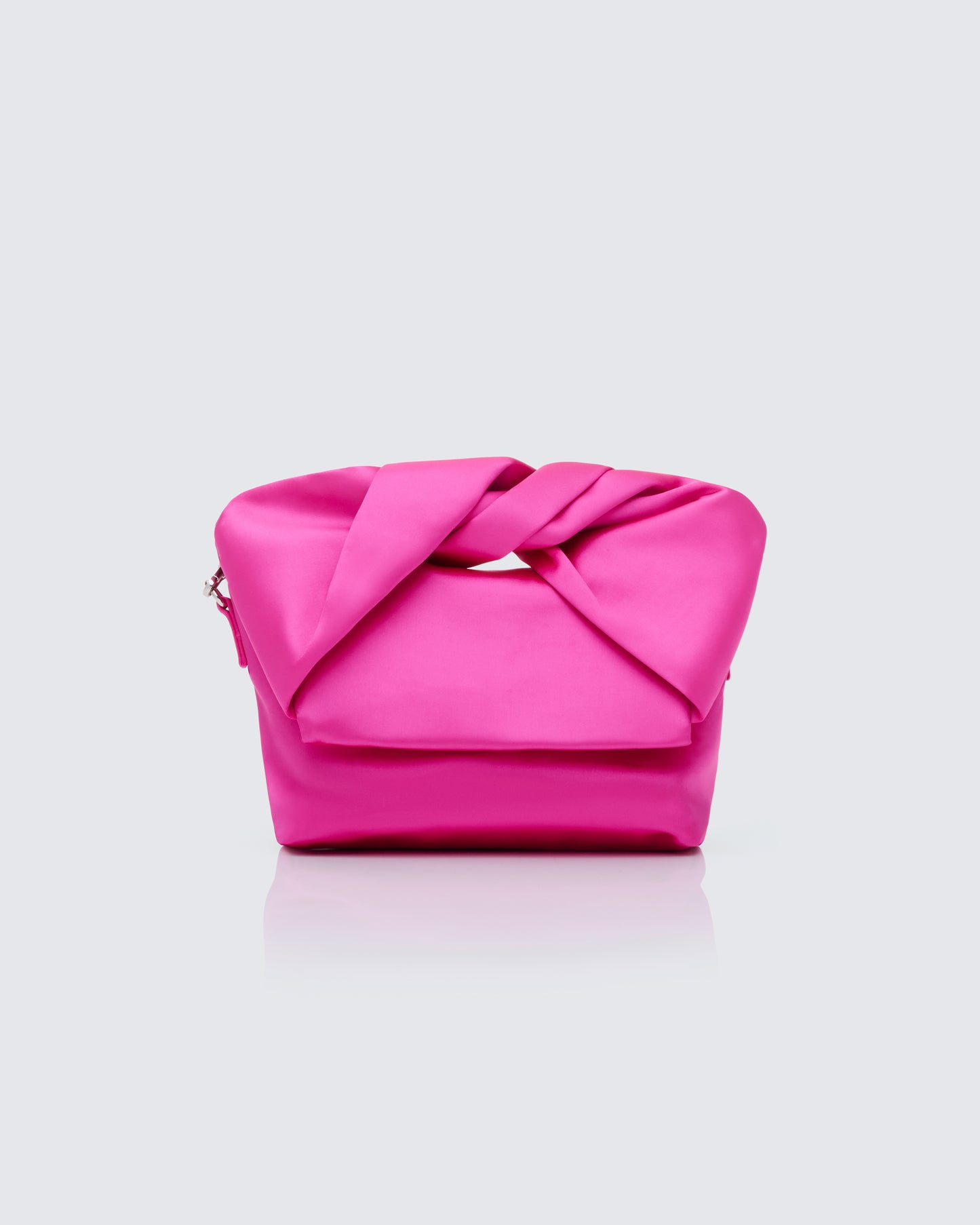 Henrietta Pink Satin Fold Over Bag
