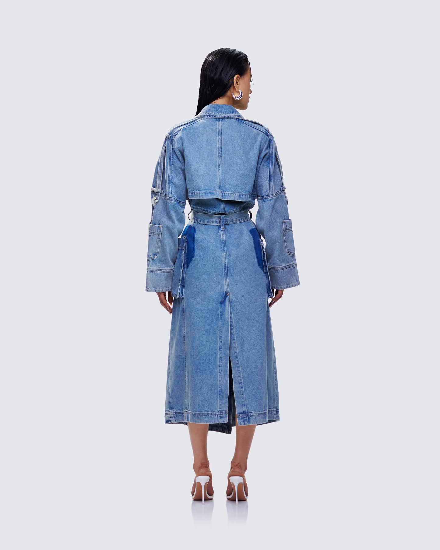 Hestia Denim Trench Coat