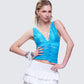 Hyacinth Blue Floral Bow Detail Top