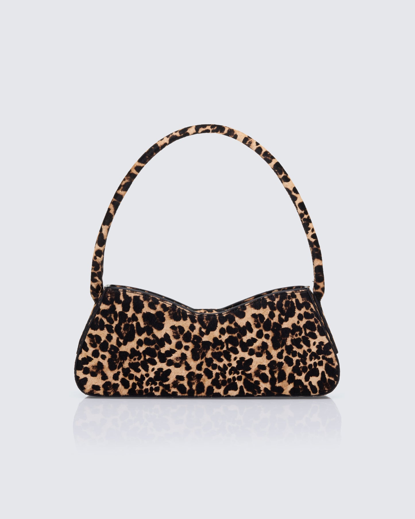 Icon Leather Leopard 90's Shoulder Bag