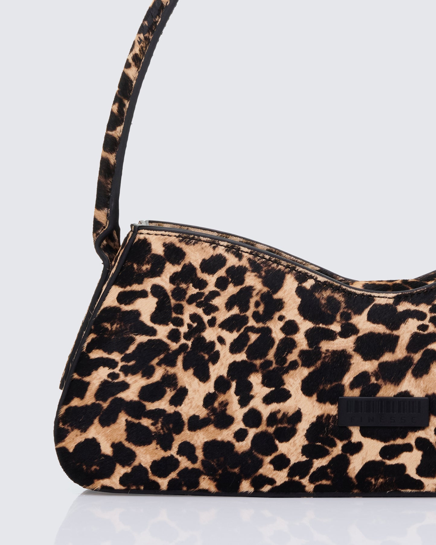 Icon Leather Leopard 90's Shoulder Bag