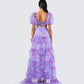 Ida Purple Floral Maxi Set