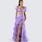 Ida Purple Floral Maxi Set