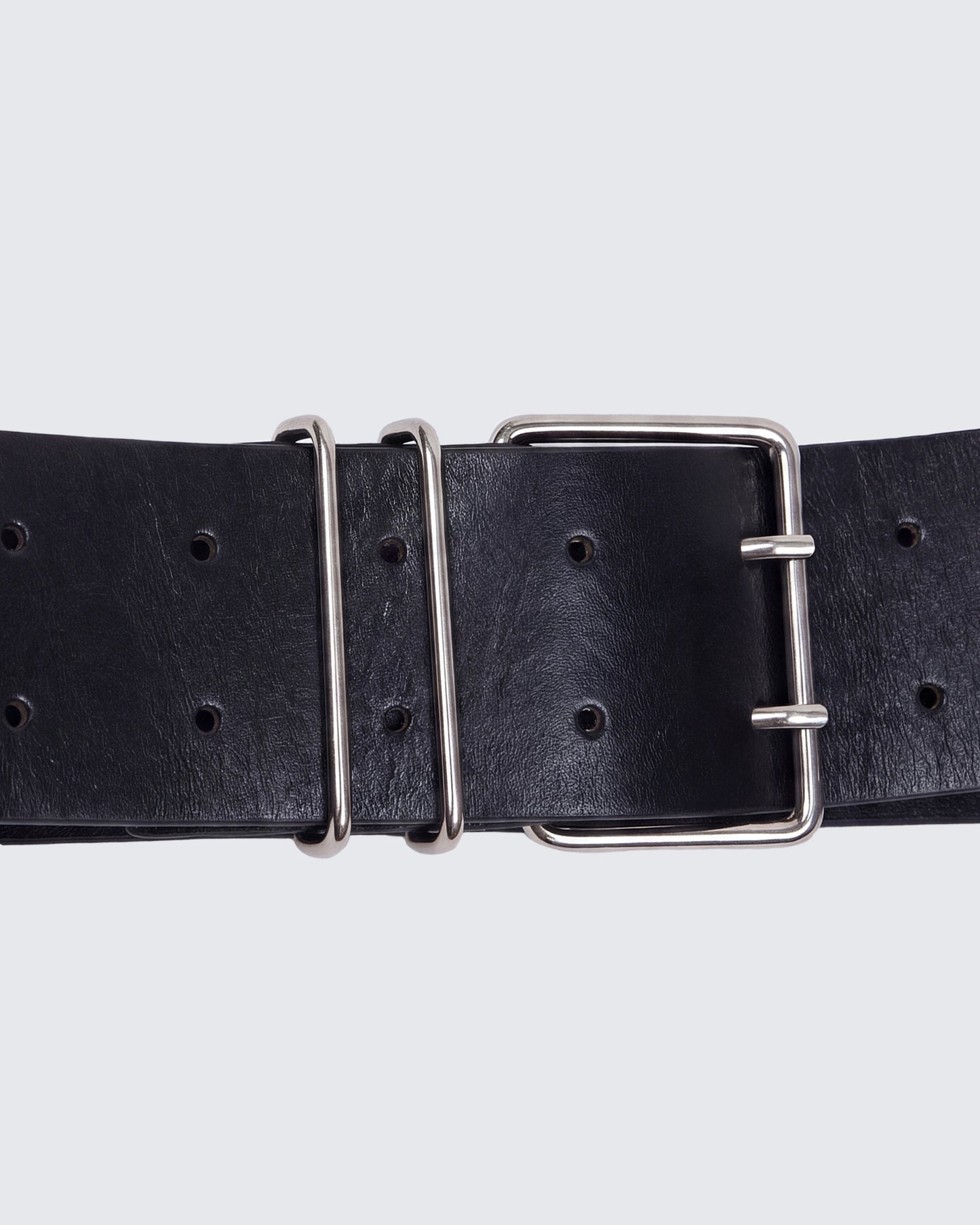 Ceinture en cuir végétalien Imelda noire