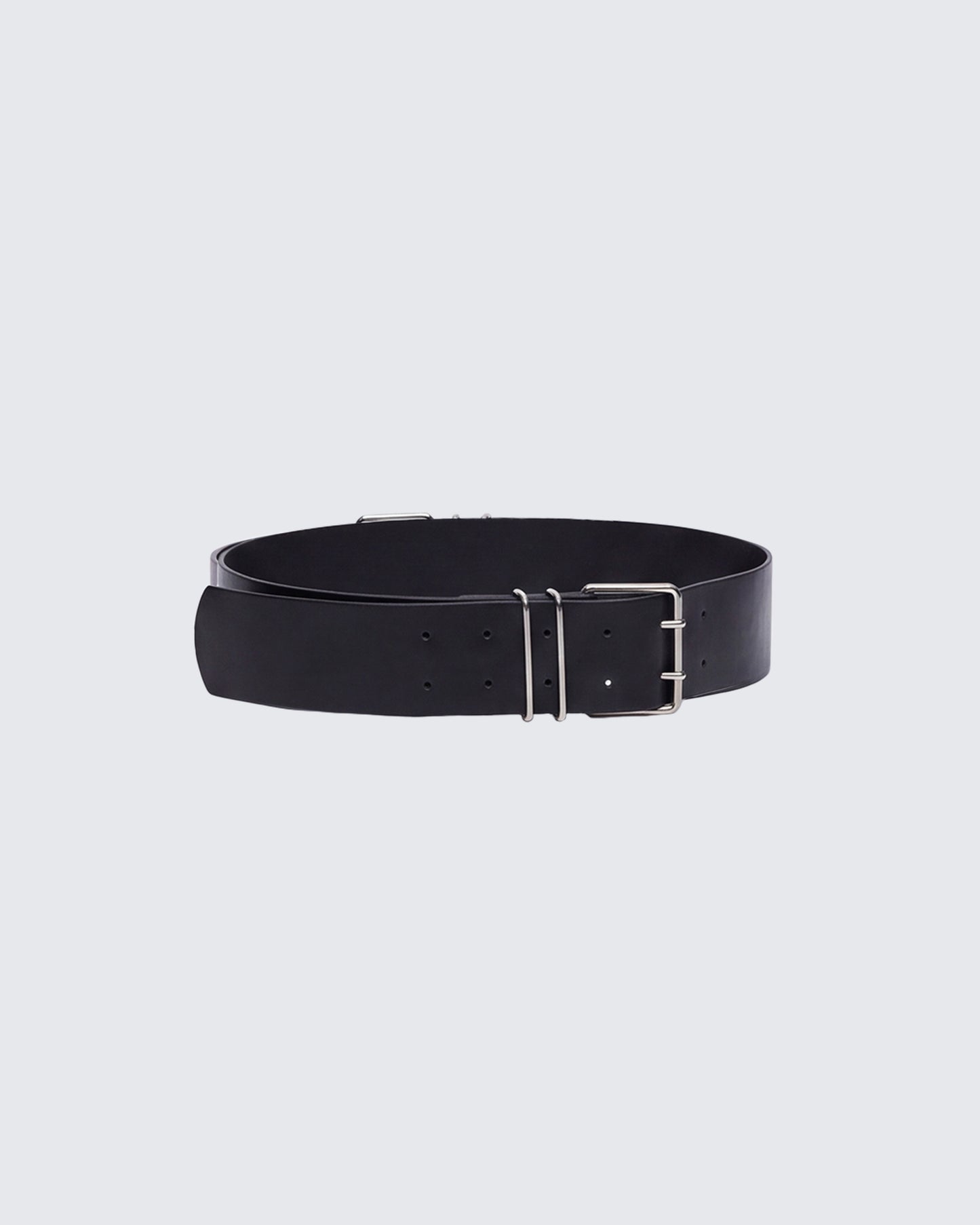 Ceinture en cuir végétalien Imelda noire
